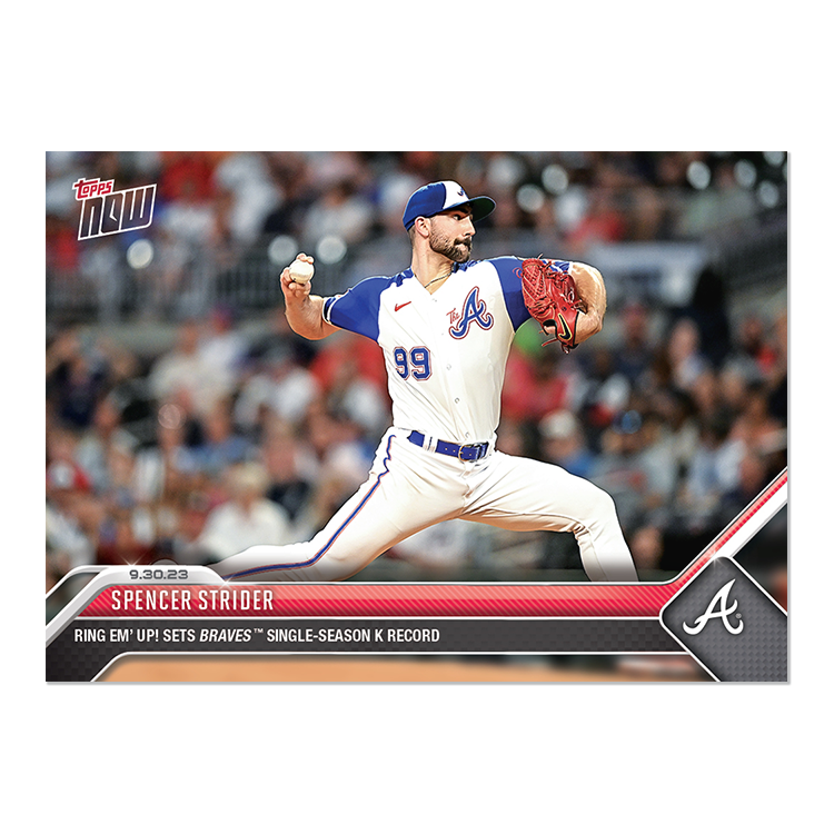 Spencer Strider - 2023 MLB Topps NOW® Card 945 - PR: 1952
