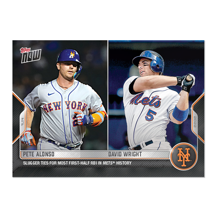 Pete Alonso/David Wright - 2022 MLB Topps NOW® Card 531 - PR: 628