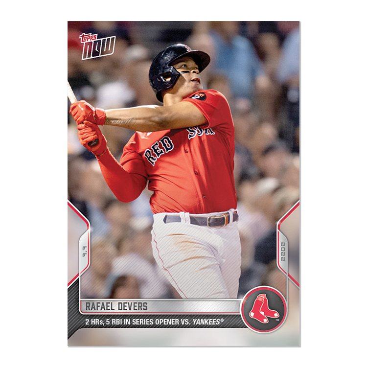 Rafael Devers - 2022 MLB Topps NOW® Card 485 - PR: 316