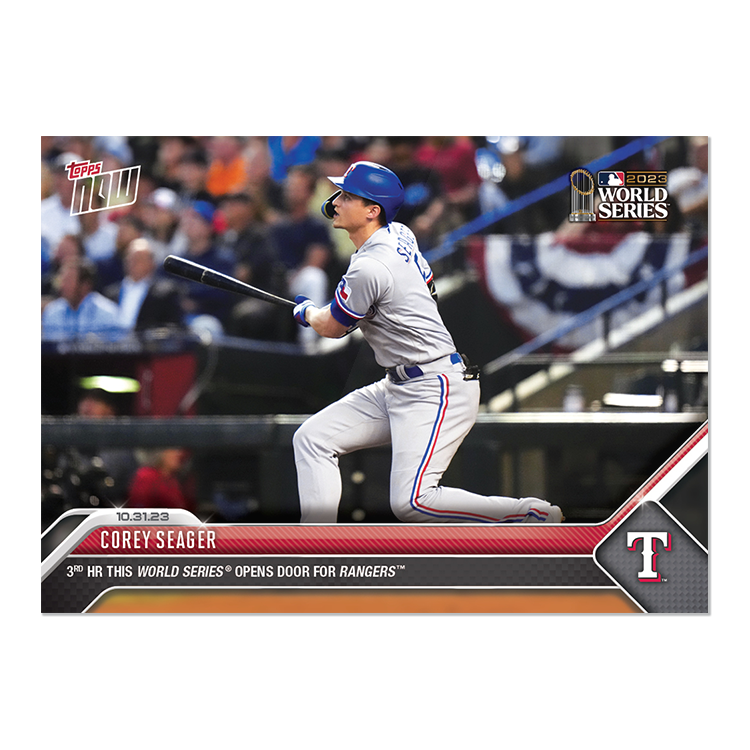 Corey Seager - 2023 MLB Topps NOW® Card 1066 - PR: 1810