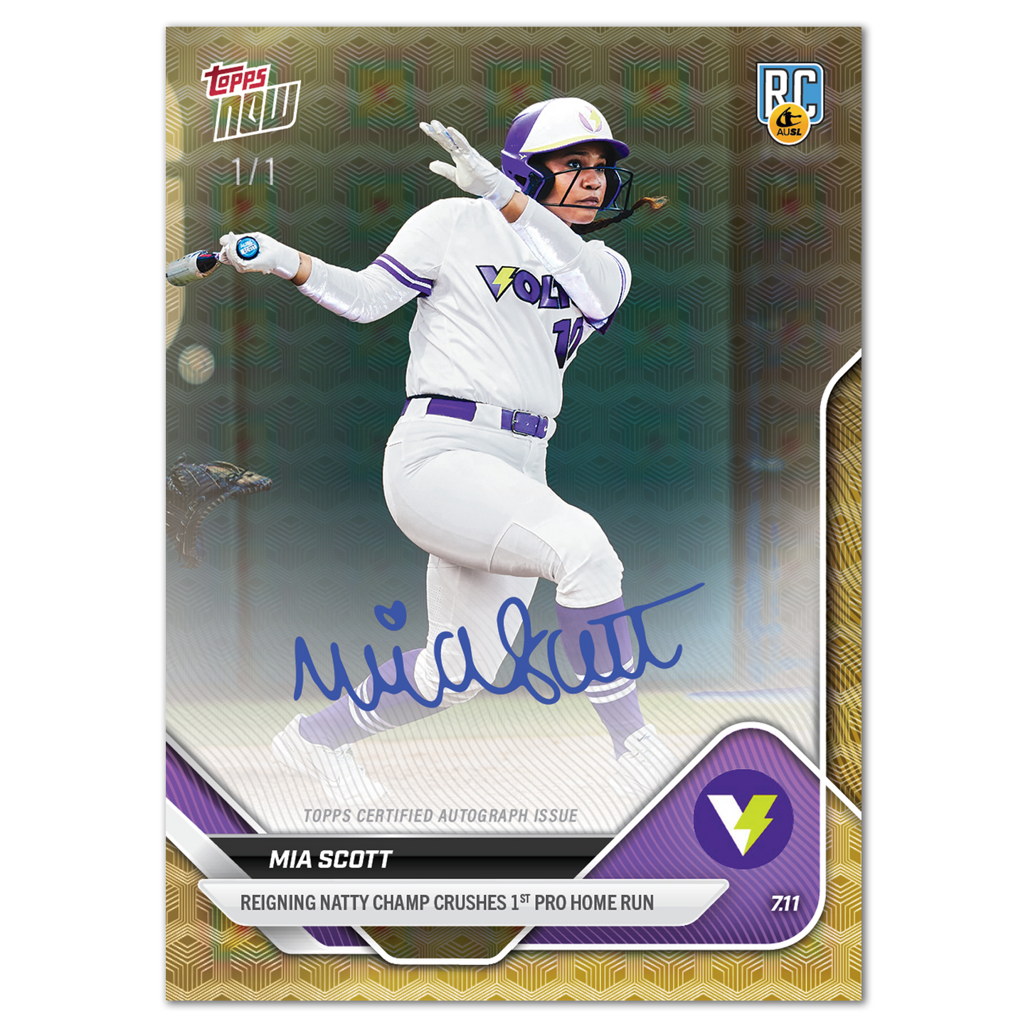 Mia Scott - 2025 AUSL Topps NOW® - Card 17
