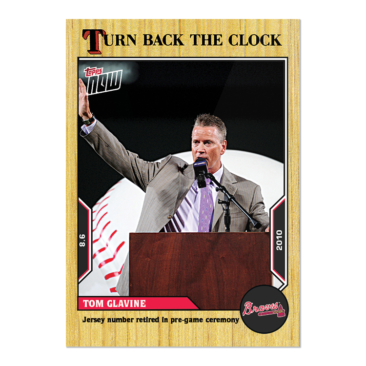 Tom Glavine - 2022 MLB Topps NOW® Turn Back The Clock - Card 129 - PR: 229
