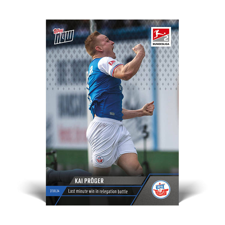 Kai Pröger - Last minute win in relegation battle - Bundesliga Topps NOW® Card #105 - PR: 185