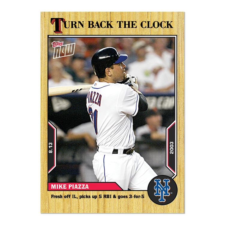 Mike Piazza - 2022 MLB Topps NOW® Turn Back The Clock - Card 136 - PR: 226