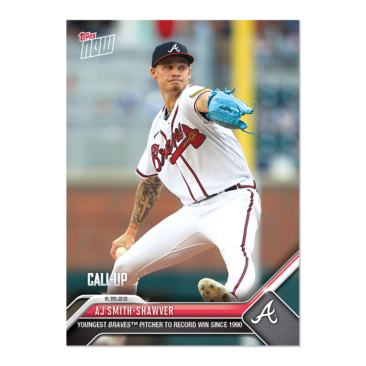AJ Smith-Shawver - 2023 MLB Topps NOW® Card 444 - PR: 1131