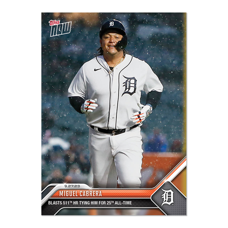 Miguel Cabrera - 2023 MLB Topps NOW® Card 929 - PR: 1712
