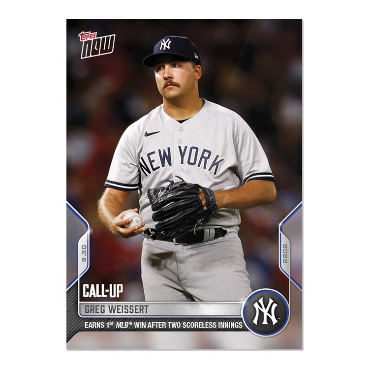 Greg Weissert - 2022 MLB Topps NOW® Card 812 - PR: 578