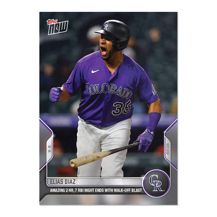 Elias Diaz - 2022 MLB Topps NOW® Card 874 - PR: 197
