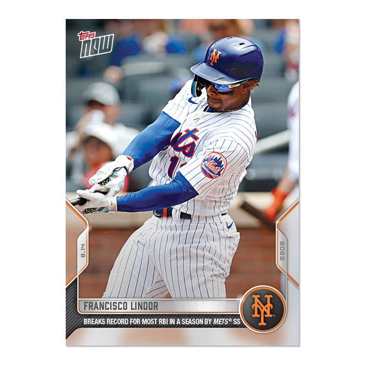 Francisco Lindor - 2022 MLB Topps NOW® Card 709 - PR: 530