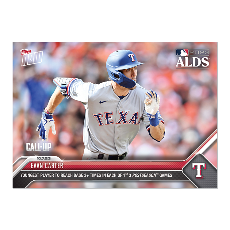 Evan Carter - 2023 MLB Topps NOW® Card 970 - PR: 1028