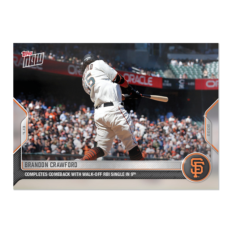 Brandon Crawford - 2022 MLB Topps NOW® Card 523 - PR: 219