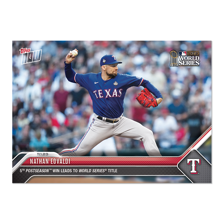 Nathan Eovaldi - 2023 MLB Topps NOW® Card 1071 - PR: 1049