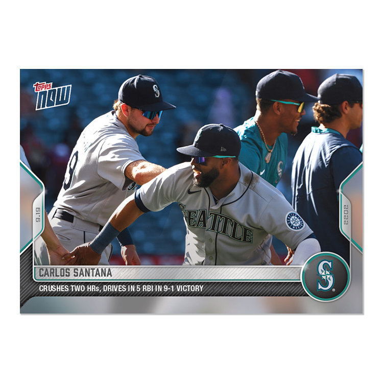 Carlos Santana - 2022 MLB Topps NOW® Card 924 - PR: 245