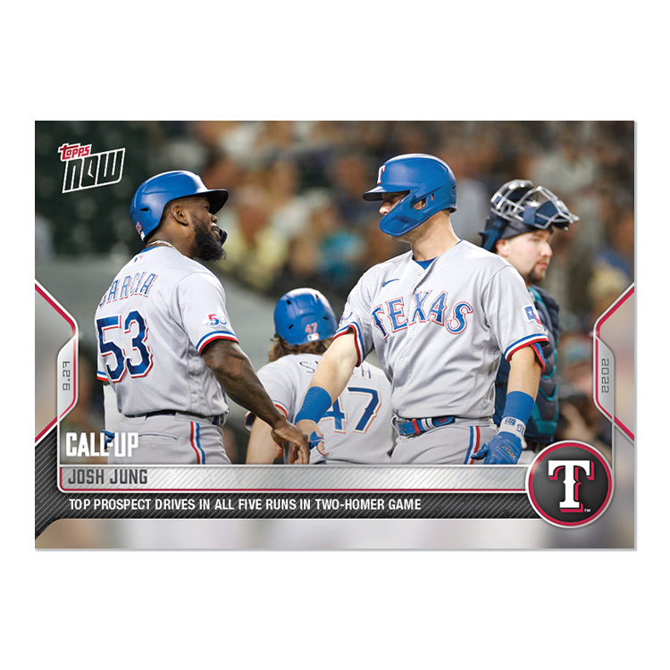 Josh Jung - 2022 MLB Topps NOW® Card 970 - PR: 502