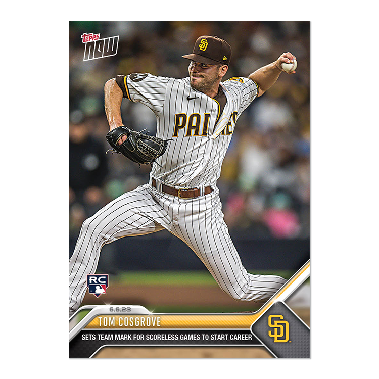 Tom Cosgrove - 2023 MLB Topps NOW® Card 399 - PR: 606