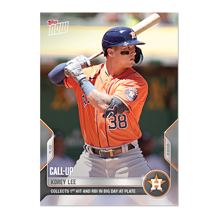 Korey Lee - 2022 MLB Topps NOW® Card 509 - PR: 602