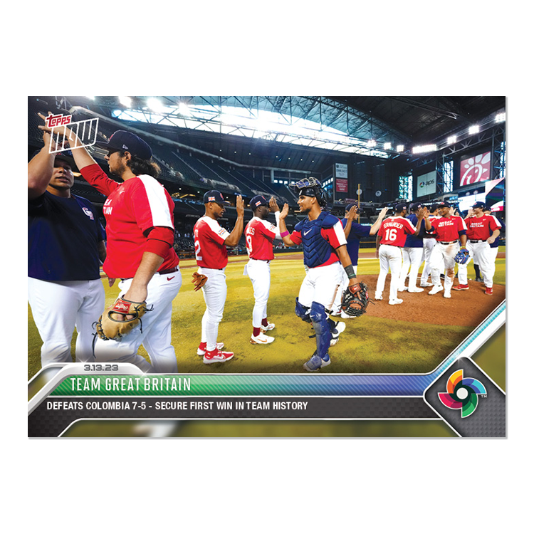 Team Great Britain - 2023 World Baseball Classic Topps NOW® Card 38 - PR: 348