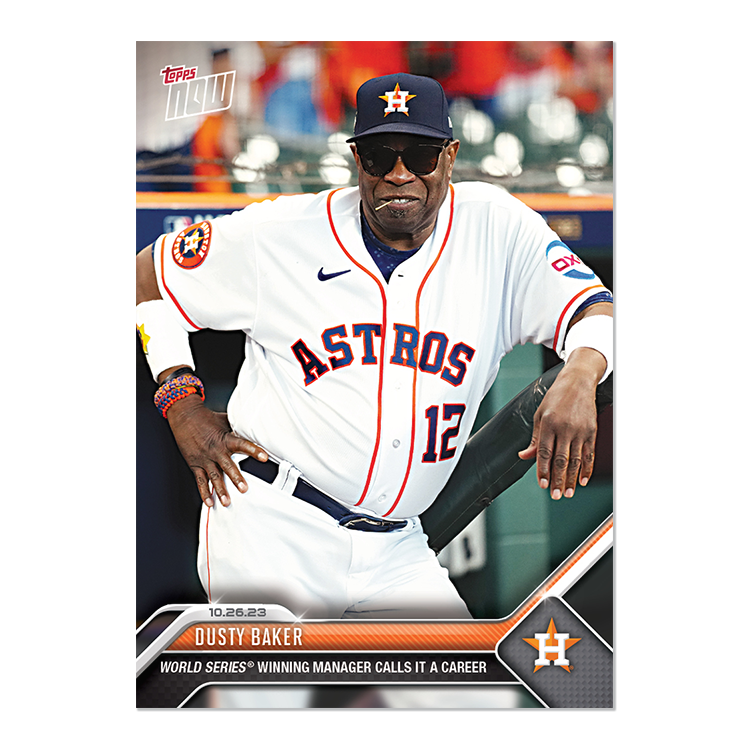 Dusty Baker - 2023 MLB Topps NOW® Card 1045 - PR: 1278