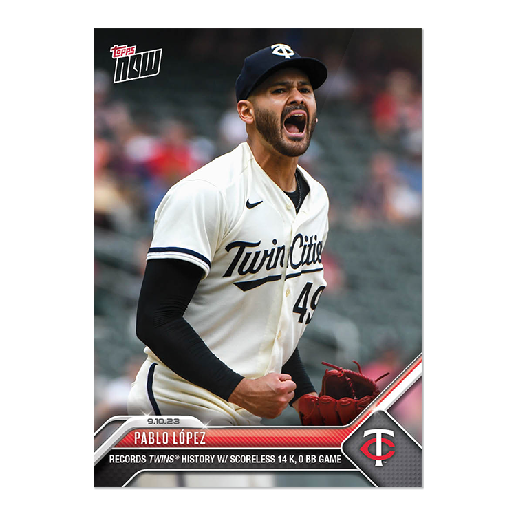 Pablo López - 2023 MLB Topps NOW® Card 845 - PR: 342