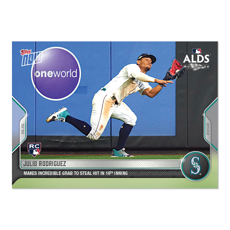 Julio Rodriguez - 2022 MLB Topps NOW® Card 1083 - PR: 1904