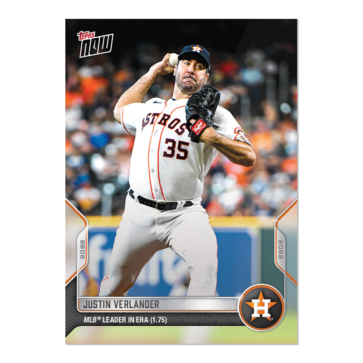 Justin Verlander - 2022 MLB Topps NOW® Card 1033 - PR: 497