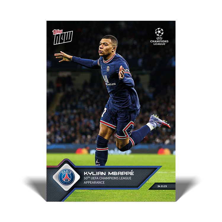 50th UEFA Champions League appearance - UCL Topps NOW® Card #83 - PR: 980