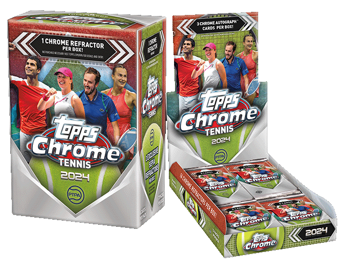 2024 Topps Chrome Tennis Hobby Box + Value Box EB TEST