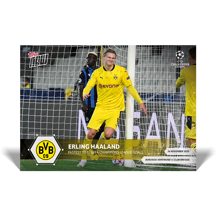Fastest to 15 UEFA Champions Leaue Goals - UCL Topps NOW® Card #22 - Print Run: 882