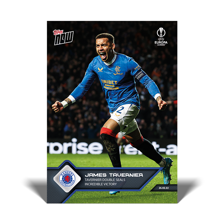 Tavernier double seals incredible victory - EL Topps NOW® Card #27 - PR: 251