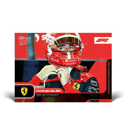 100th start in Formula 1 - F1 Topps NOW® Card #75 - PR: 1009