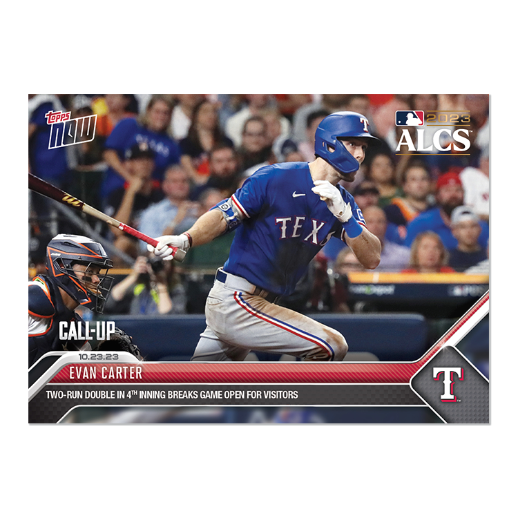 Evan Carter  - 2023 MLB Topps NOW® Card 1037 - PR: 1678