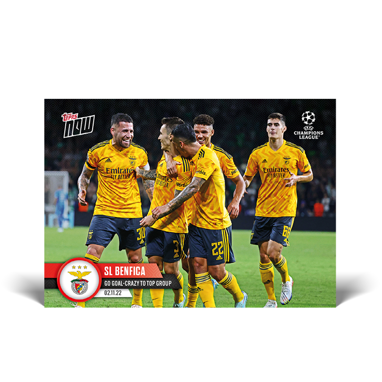 Go goal-crazy to top group - UCL Topps NOW® Card #64 - PR: 160