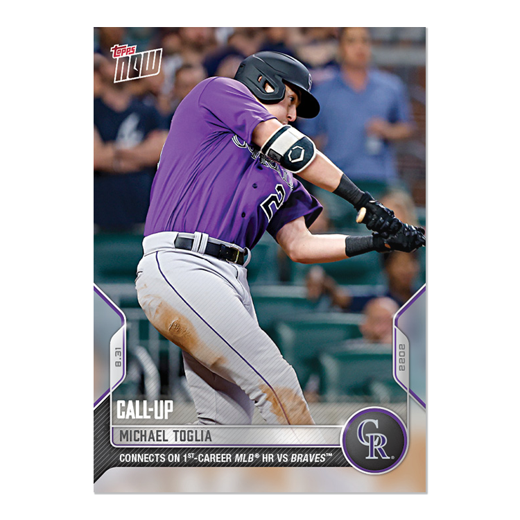 Michael Toglia  - 2022 MLB Topps NOW® Card 820 - PR: 853