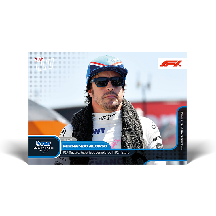 F1 Record: Most laps completed in F1 history - F1 Topps NOW® Card #46 - PR: 1673