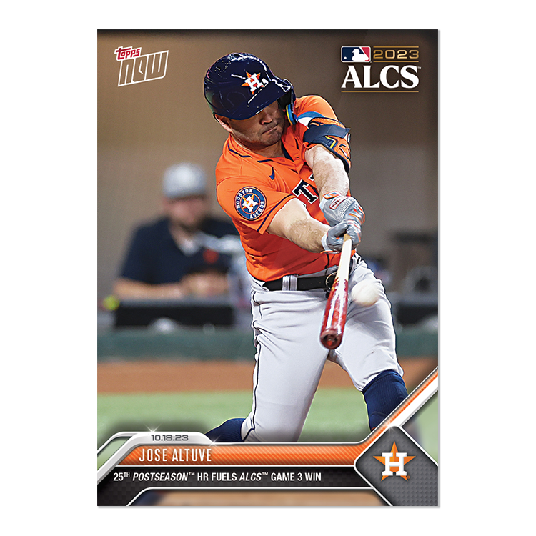 Jose Altuve  - 2023 MLB Topps NOW® Card 1014 - PR: 586
