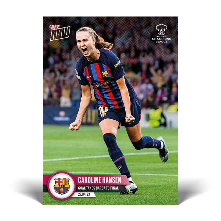 Goal takes Barca to final - UWCL Topps NOW® Card #21 - PR: 290