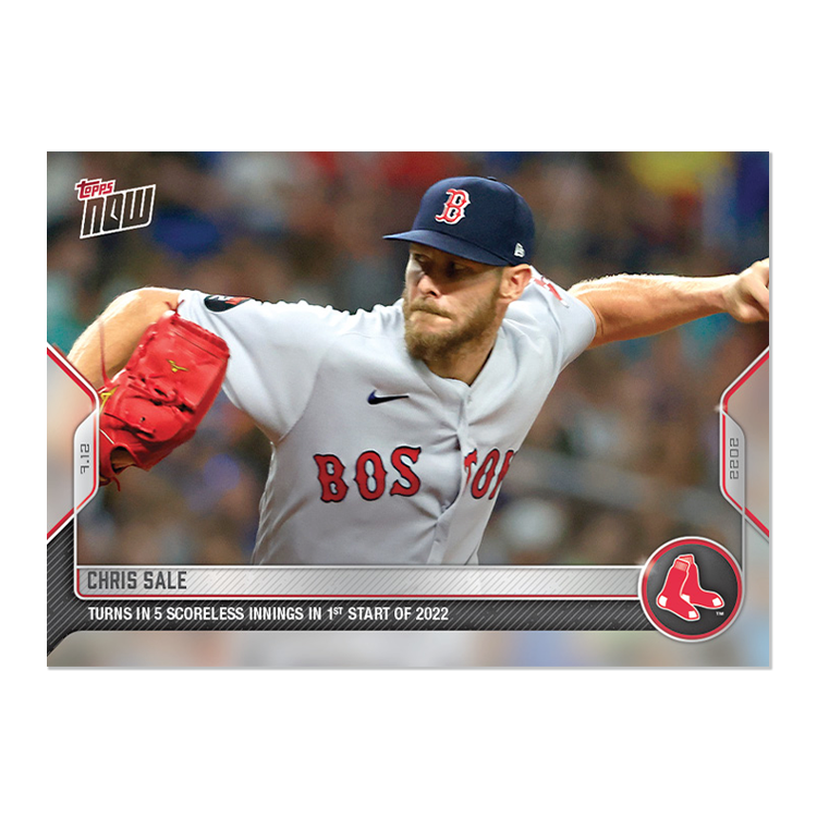 Chris Sale  - 2022 MLB Topps NOW® Card 518 - PR: 192