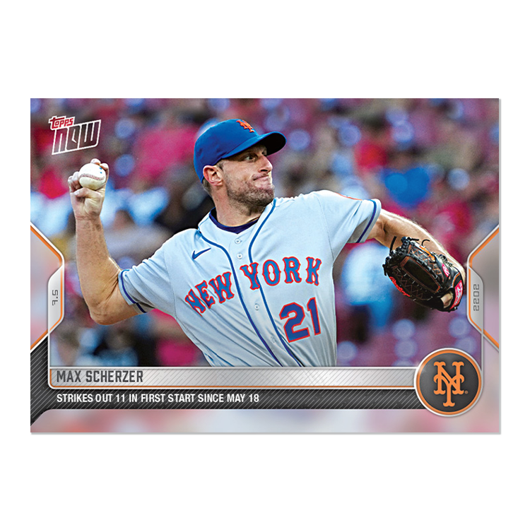 Max Scherzer  - 2022 MLB Topps NOW® Card 471 - PR: 400
