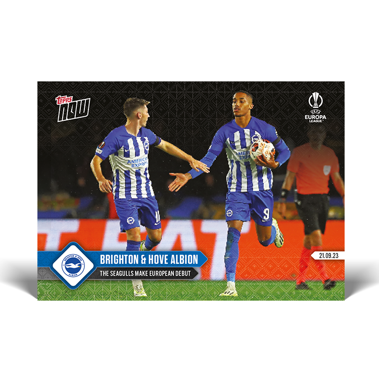 The Seagulls make European debut - UEL Topps NOW® Card #3 - PR: 313