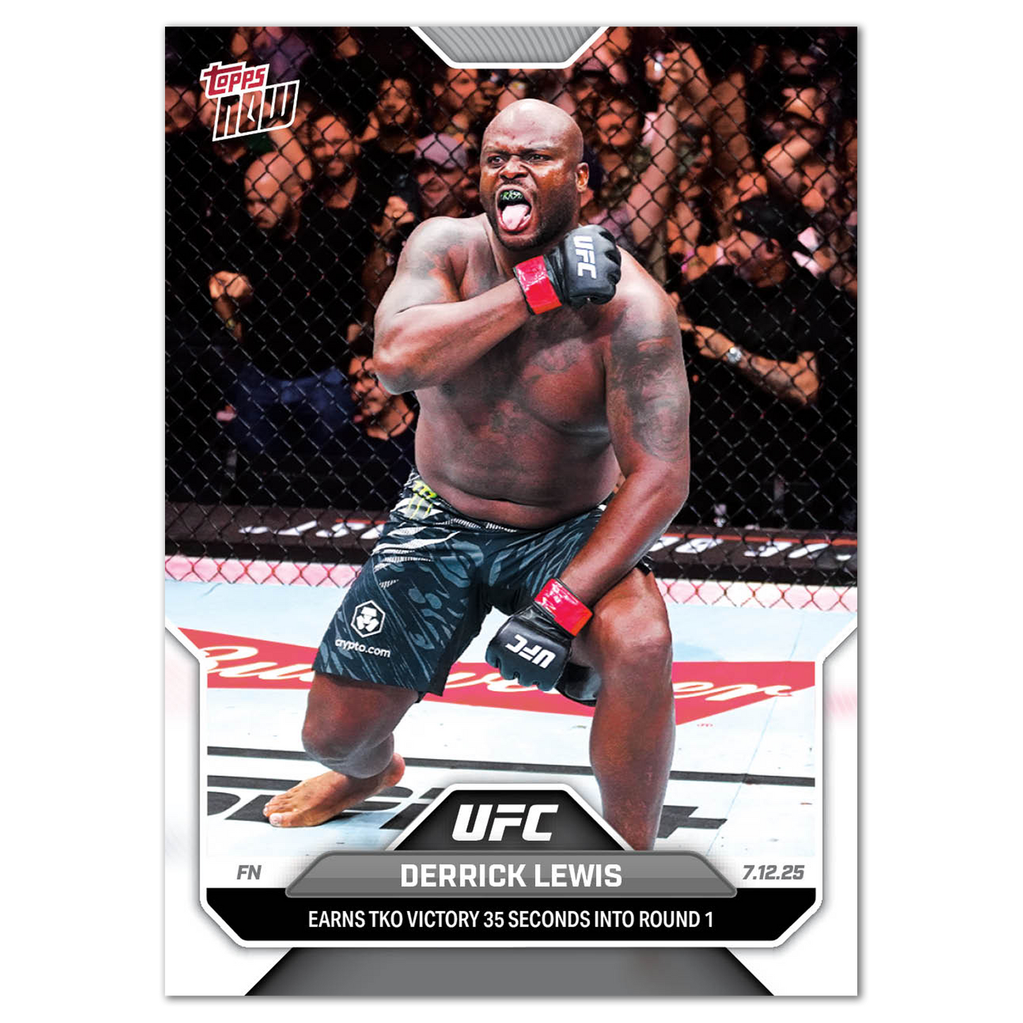Derrick Lewis - 2025 UFC Topps NOW® - Card 21