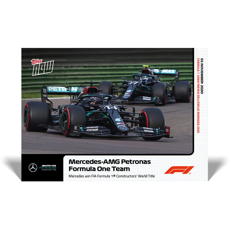 Mercedes win constructor's title - F1 Topps NOW® Card #11 - Print Run: 1678