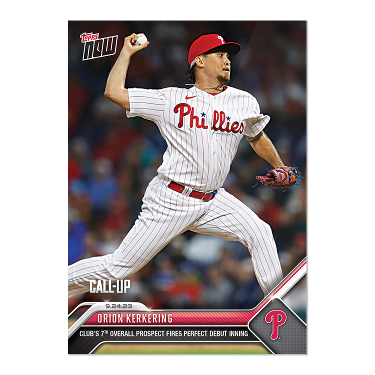 Orion Kerkering  - 2023 MLB Topps NOW® Card 915 - PR: 1232