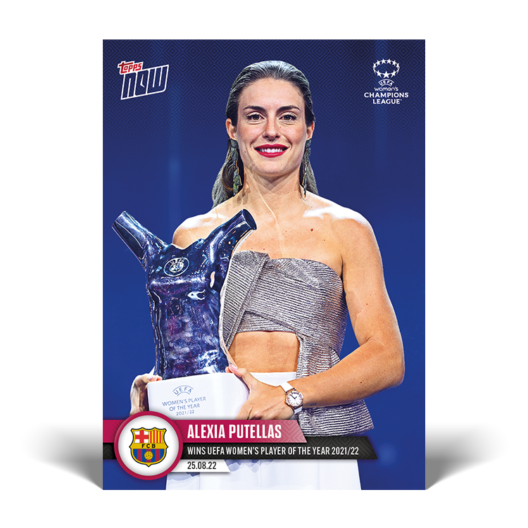 Wins UEFA Women’s Player of the Year 2021/22 - UCL Topps NOW® Card #5 - PR: 1195