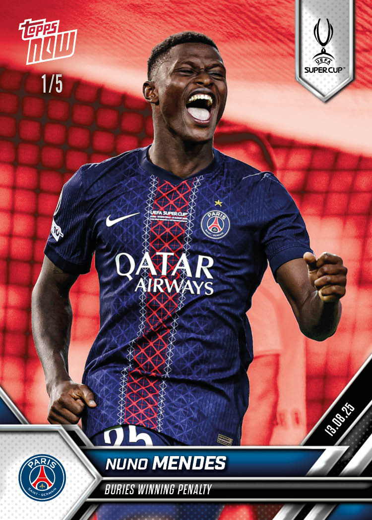 Nuno Mendes - 2025-26 UCL Topps NOW® Card 2
