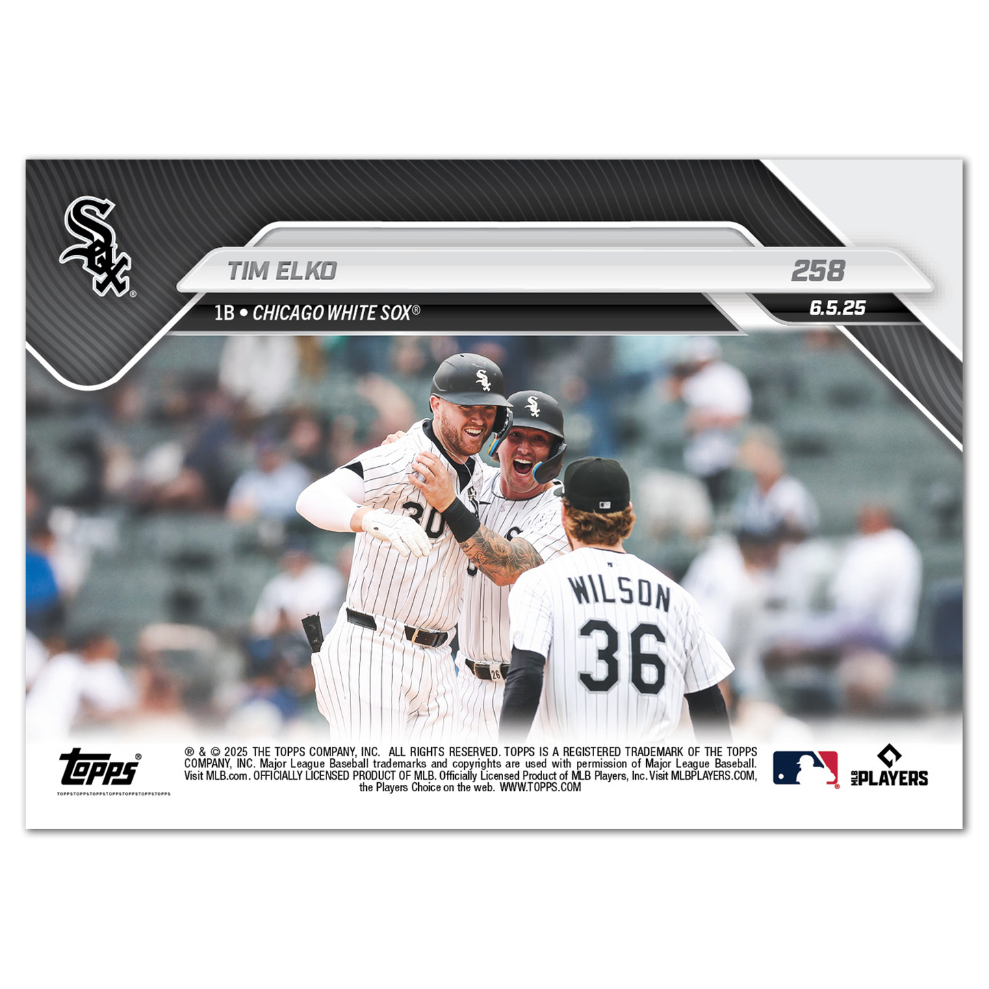 Tim Elko - 2025 MLB Topps NOW® - Card 258