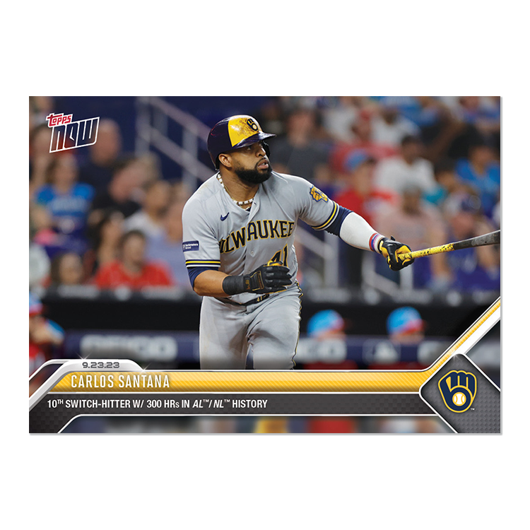 Carlos Santana  - 2023 MLB Topps NOW® Card 907 - PR: 381