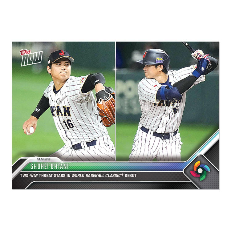 Shohei Ohtani  - 2023 World Baseball Classic Topps NOW® Card 8 - PR: 9858