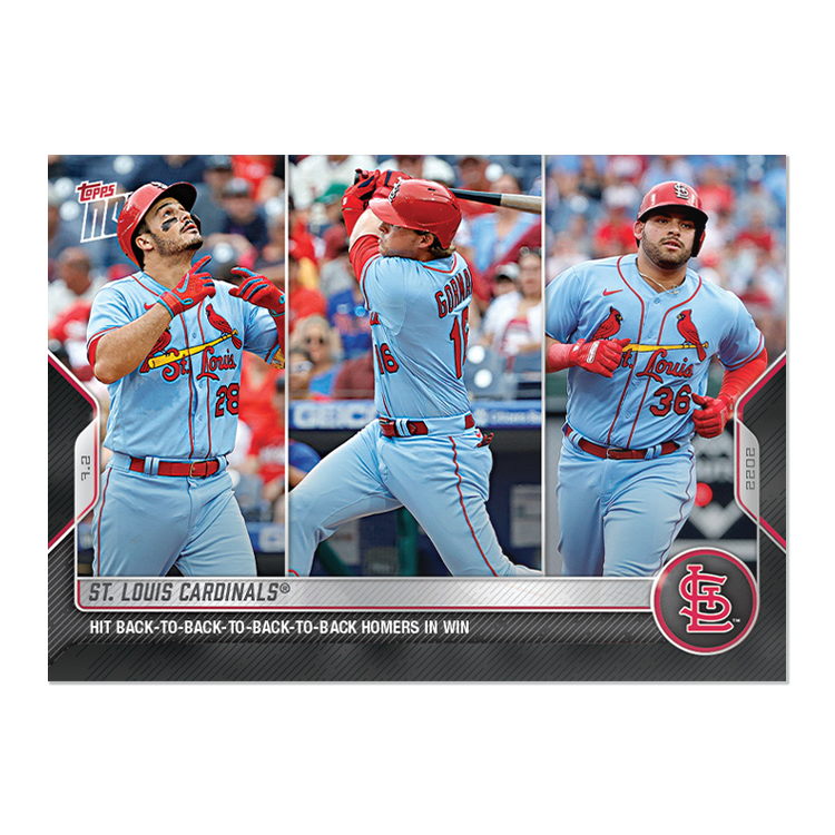 St. Louis Cardinals  - 2022 MLB Topps NOW® Card 456 - PR: 1157