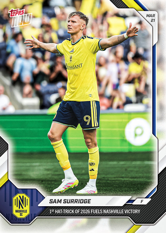 Sam Surridge - 2026 MLS Topps NOW® - Card 16