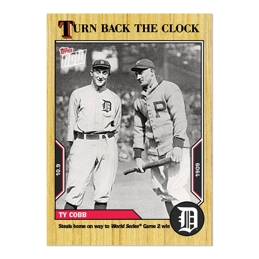 Ty Cobb  - 2022 MLB Topps NOW® Turn Back The Clock - Card 193 - PR: 390